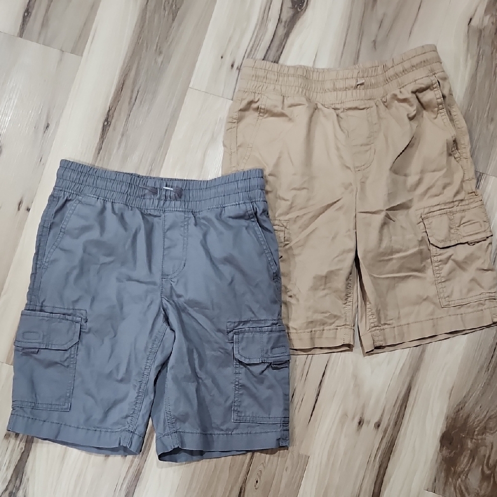 Sonoma Boy's Cargo Shorts in Gray and Tan